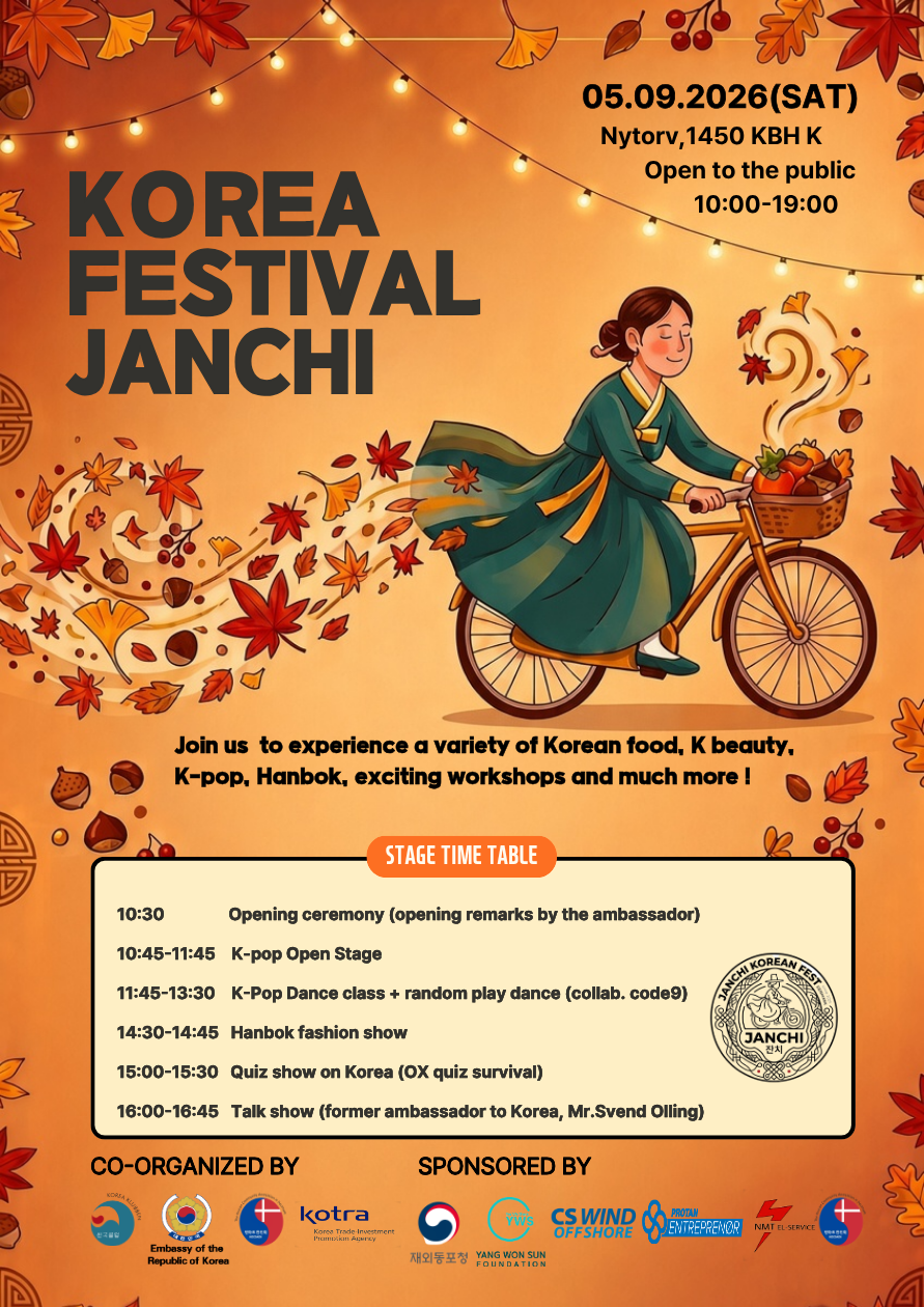 Janchi Korea Festival 2026 – officiel plakat